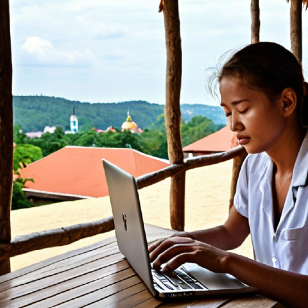 **Image Prompt 1: The Digital Nomad's Peace of Mind**
A relaxed and confident digital nomad is seen working on a laptop in a picturesque, international setting (e.g., a cafe overlooking Prague, a serene beach in Thailand). A subtle, almost ethereal "safety net" or gentle protective light surrounds them, incorporating faint symbols of a medical cross or a shield. The nomad's expression radiates tranquility and freedom from worry, symbolizing the priceless psychological and financial security provided by international health insurance. The overall mood is optimistic, peaceful, and adventurous.
